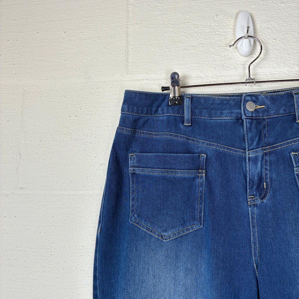 NEW Halara Flex Mid Rise Straight Leg Casual Jeans‎ with Pockets Size L - Picture 6 of 12